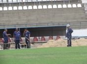 Gramado do Rei Pelé passa por recuperação e cadeiras especiais devem ser liberadas