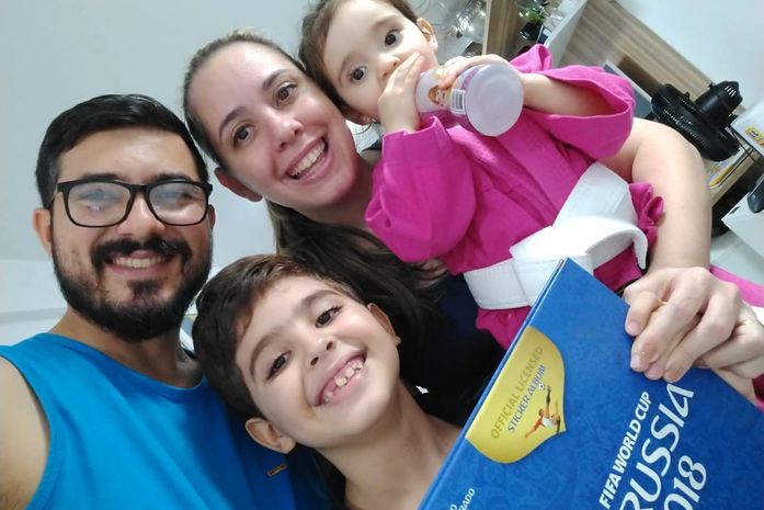 Daniel Gerbase e familiares