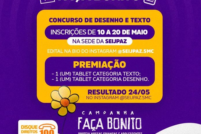 Prefeitura de São Miguel dos Campos lança concurso “Faça Bonito” que premiará vencedores com Tablet
