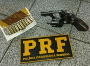 Arma apreendida pela PRF