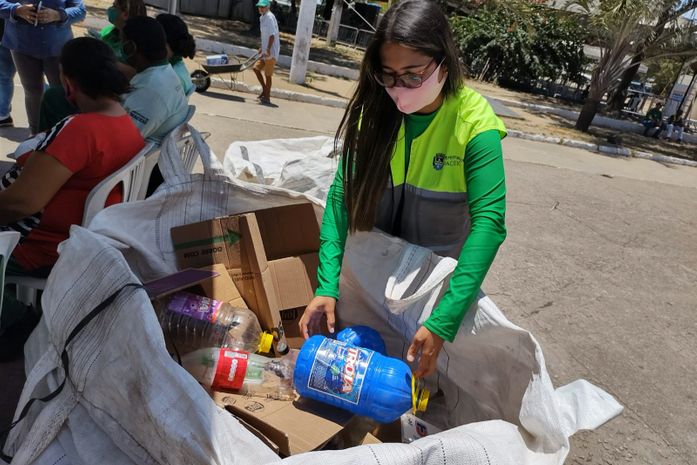 Recicla Maceió recolhe mais de 500 kg de materiais recicláveis no Benedito Bentes