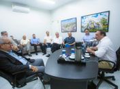 Prefeito Luciano recebe a visita do vice-presidente do TCE/AL e representantes da Loja Macônica