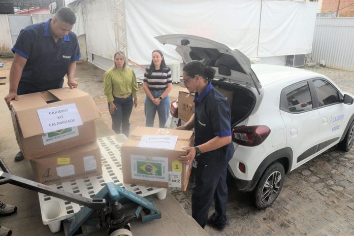 Kits calamidade começam a ser distribuídos a municípios afetados pelas chuvas