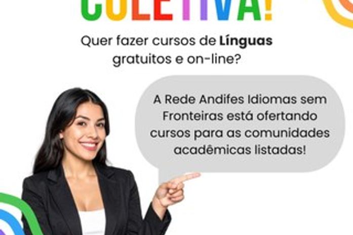 Rede Andifes Idiomas sem Fronteiras oferta cursos gratuitos de idiomas on-line
