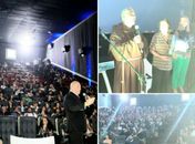 Médico Fernando Ganem, Frei José e o público que lotou o evento