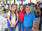 Deputada Cibele Moura participa da entrega de peixe e cestas básicas a famílias de Paripueira