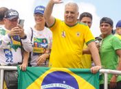 Candidato a vice-presidente, Alfredo Gaspar leva a onda verde-amarela de Flávio Bolsonaro pelas ruas de Alagoas