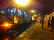Congestionamento de ônibus no bairro do Jacintinho