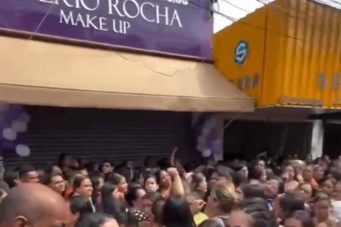 Vídeo: inauguração de loja de maquiagem no Jacintinho termina em tumulto e polícia é acionada