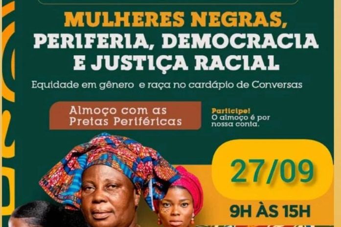 No dia 27 de setembro, Marília Albuquerque vai participar do almoço debate de mulheres pretas periféricas. Você vem?