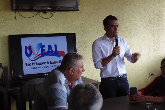 Vereador Tayronne Henrique dos Santos, o Tayrone, da cidade do Pilar, foi lançado como candidato