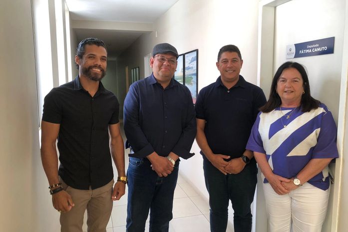 Secretários de São Miguel dos Campos são recebidos pela Deputada Estadual Fátima Canuto