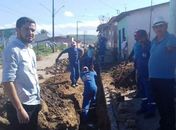 Serginho acompanhando as obras por toda a cidade