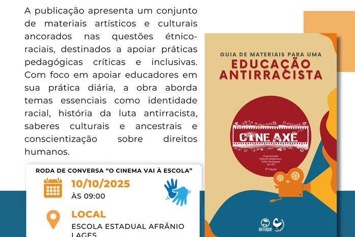 Lançamento do Guia de Materiais para uma Educação Antirracista terá programação especial em escolas de Maceió