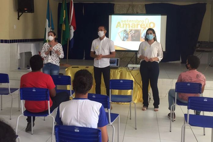 Setembro Amarelo: Saúde de Anadia promove ações de orientação e prevenção na rede municipal de ensino