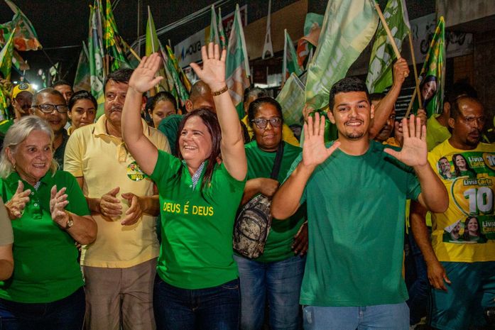 ARRASTÃO 10: Onda verde e amarelo consagra Lívia Carla como favorita absoluta na corrida eleitoral em Barra de Santo Antônio