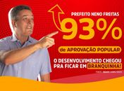 Administração do prefeito Neno Freitas tem 93% de aprovação, aponta pesquisa IBRAPE