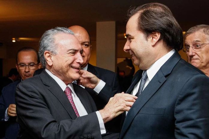 Michel Temer e Rodrigo Maia