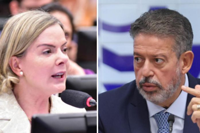 Gleisi Hofmann e Arthur Lira