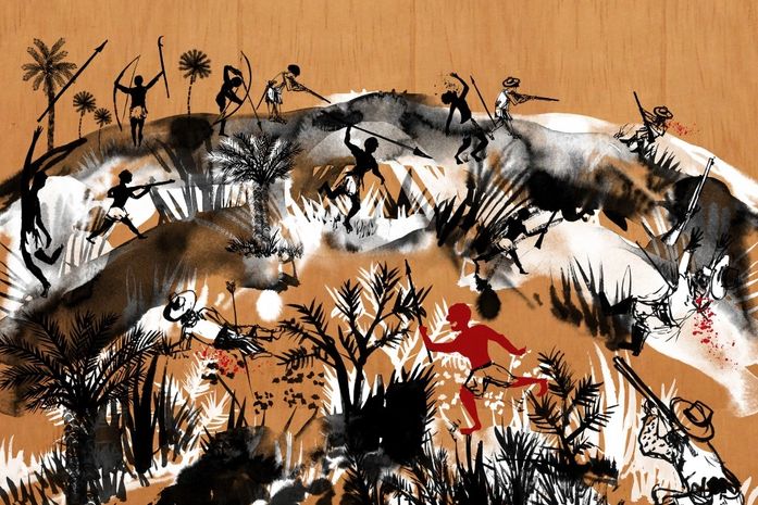 Ilustração de Fernando Vilela mostra guerra pela liberdade