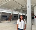 Ziane Costa visita construção da nova Escola Afrânio Salgado Lages; obra está em ritmo acelerado