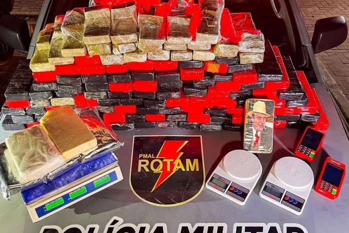 Polícia Militar apreende mais de 104 kg de drogas em Maceió e Rio Largo