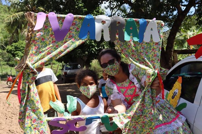 Assistência Social de Santana do Mundaú promove arraiá itinerante para 250 crianças