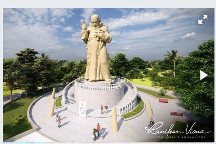 Estátua de Frei Damião será inaugurada no próximo dia 14/11 em Palmeira dos Índios