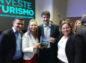 Alex Mariano, Santana Mariano, ministro Marcelo Álvaro e a secretária de Turismo Jeane Vilarins