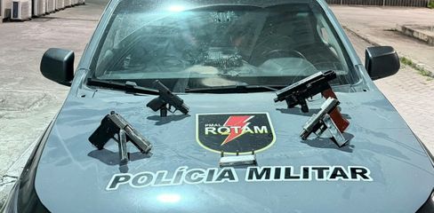 Submetralhadora e pistolas: homem é preso após efetuar disparos contra PM durante operanção em Alagoas