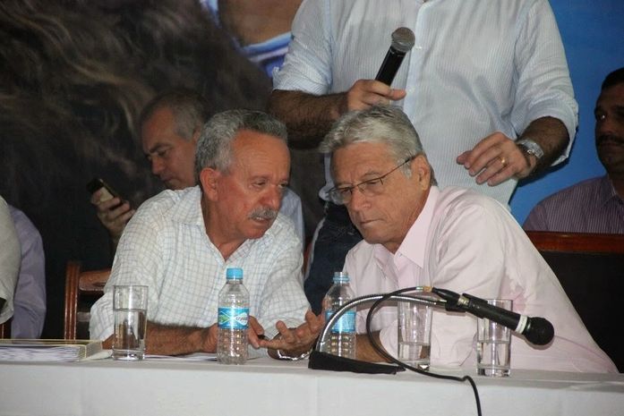 senador Biu de Lira ao lado do ex-senador Téo Vilela