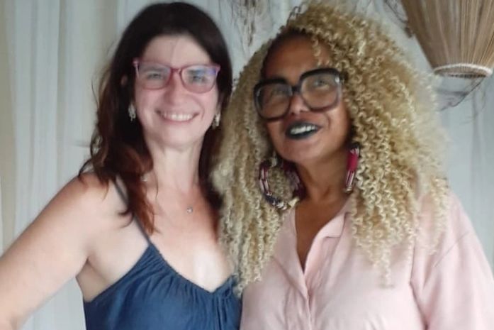 Essa é a Ana Paula, pernambucana, que se encantou com a força das mulheres alagoanas do Coletivo de Mulheres Pretas, Periféricas