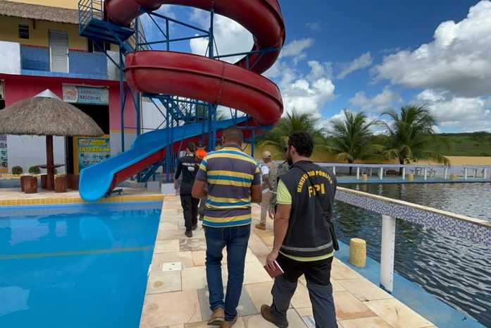 Parque aquático em Girau do Ponciano é interditado por lançar água sem tratamento em açude
