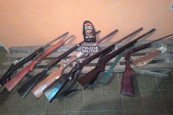 Polícia Militar divulga número de apreensões de armas de fogo realizadas em abril