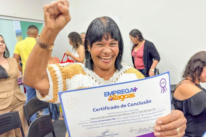Emprega Mais Alagoas abre inscrições para 430 vagas gratuitas em cursos de qualificação em Maceió e Paripueira