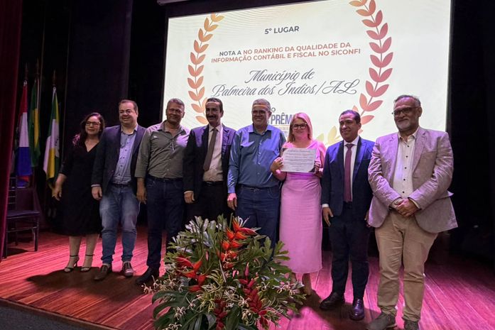 Palmeira recebe prêmio por excelência na qualidade das informações contábeis e fiscais