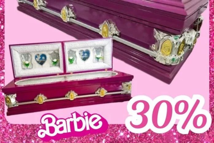 Funerária lança caixões rosa-choque com tema da Barbie: “Um sucesso”