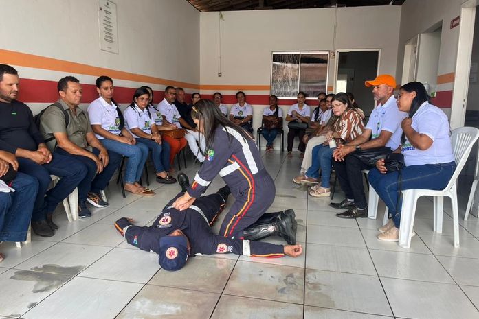 Samu realiza treinamento de primeiros socorros para profissionais da Saúde de Traipu