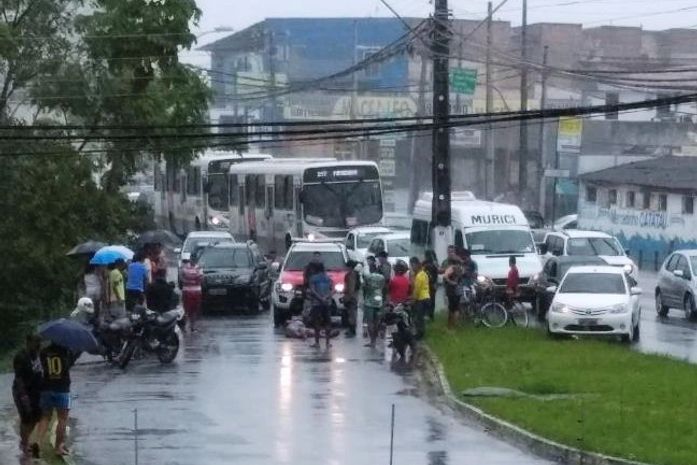 Crime deixou trânsito engarrado
