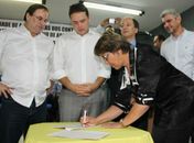 Obras de esgotamento sanitário começarão em breve, anuncia Célia