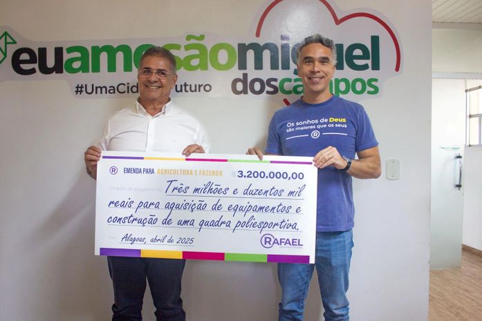 Rafael Brito destina mais de R$ 3,2 milhões para São Miguel dos Campos