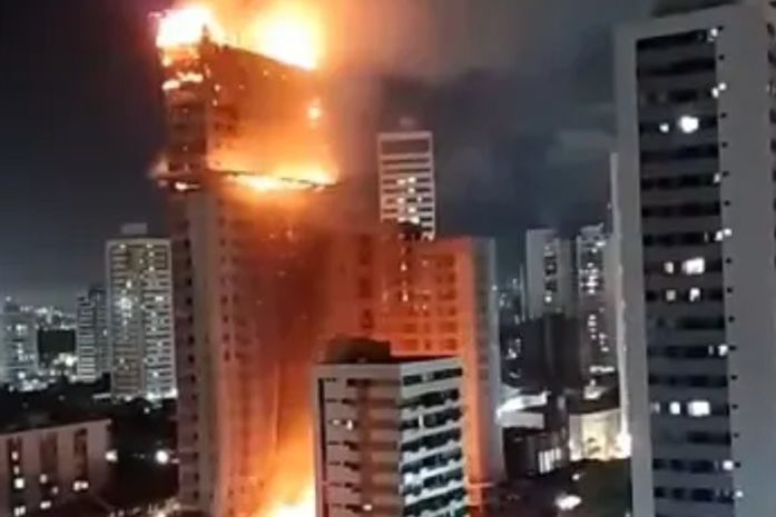 Defesa Social de PE diz que incêndio em prédio do Recife pode ter sido causado por curto-circuito