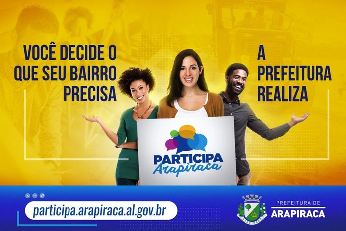 Bairro São Luiz vence votação aberta e receberá edição piloto do Participa Arapiraca