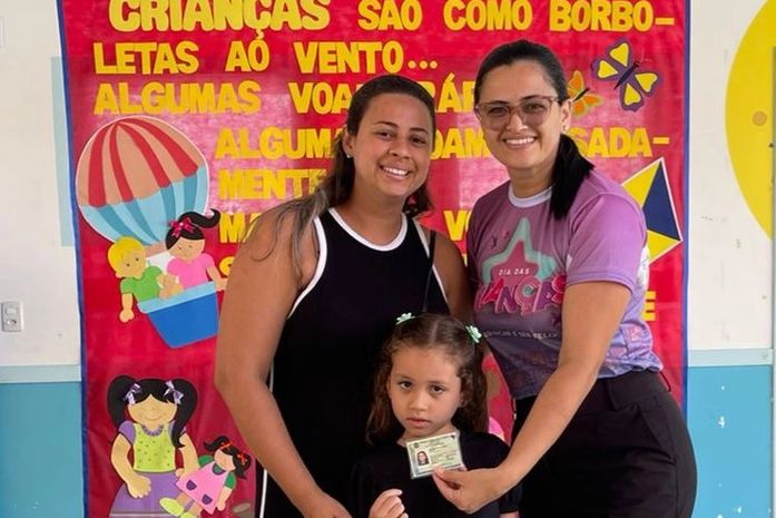 Creche Cria de Branquinha participa do projeto Primeira Carteira de Identidade Nacional (CIN)