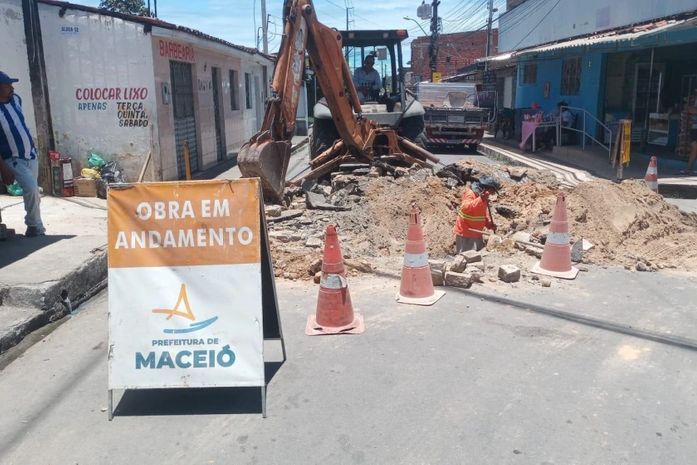 Seminfra recupera galeria danificada em via da Chã da Jaqueira que estava afundando