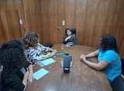 
Primeira reunião na SEMUC alinha estratégias, para discutir atuação, da recém criada, Coordenadoria Geral da Igualdade Racial, em Maceió
