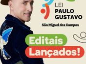 Prefeitura de São Miguel dos Campos lança editais da Lei Paulo Gustavo