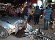 Motociclista ficou ferido após colisão com carro em Arapiraca.