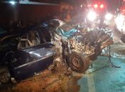 Veículos colidiram frontalmente em trecho da AL-485.