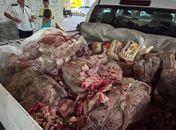 Visa apreende 500 kg de carne imprópria para consumo em supermercado na parte alta de Maceió